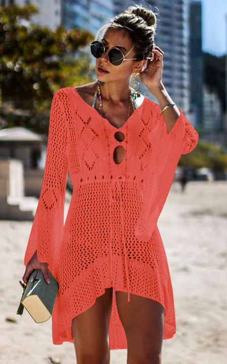 F4745-5 crochet beach dress